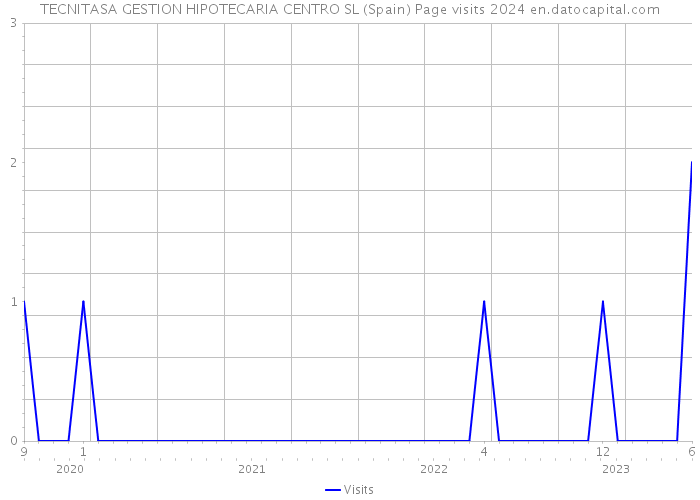 TECNITASA GESTION HIPOTECARIA CENTRO SL (Spain) Page visits 2024 