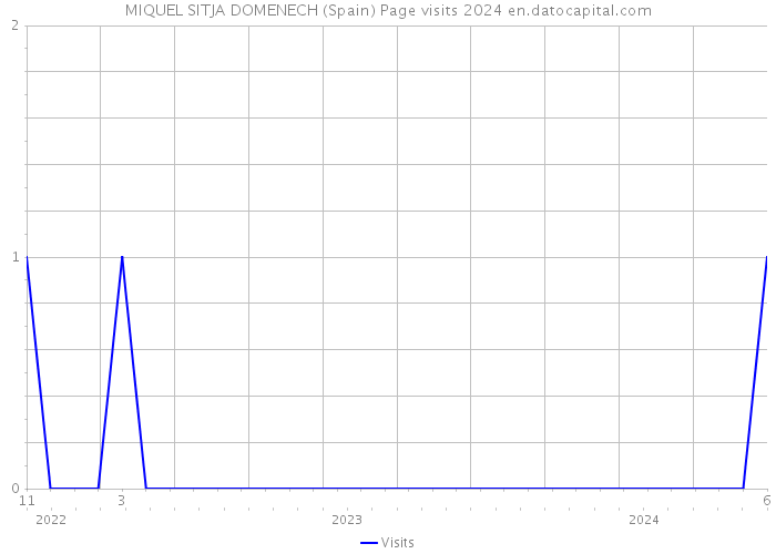 MIQUEL SITJA DOMENECH (Spain) Page visits 2024 