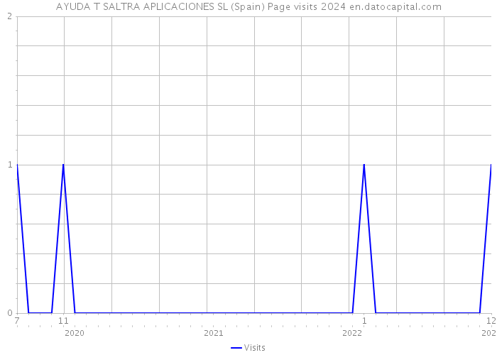 AYUDA T SALTRA APLICACIONES SL (Spain) Page visits 2024 