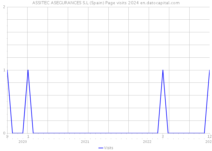 ASSITEC ASEGURANCES S.L (Spain) Page visits 2024 