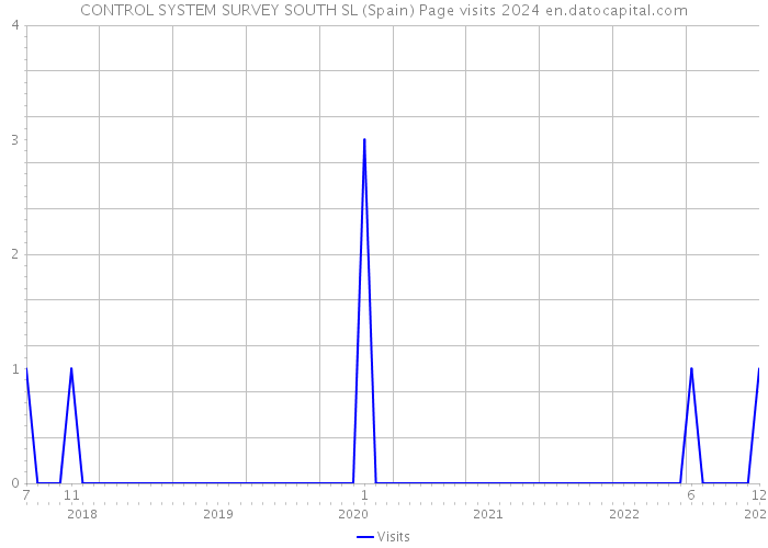 CONTROL SYSTEM SURVEY SOUTH SL (Spain) Page visits 2024 