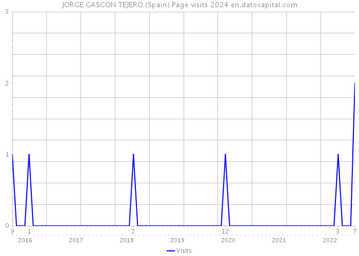 JORGE GASCON TEJERO (Spain) Page visits 2024 