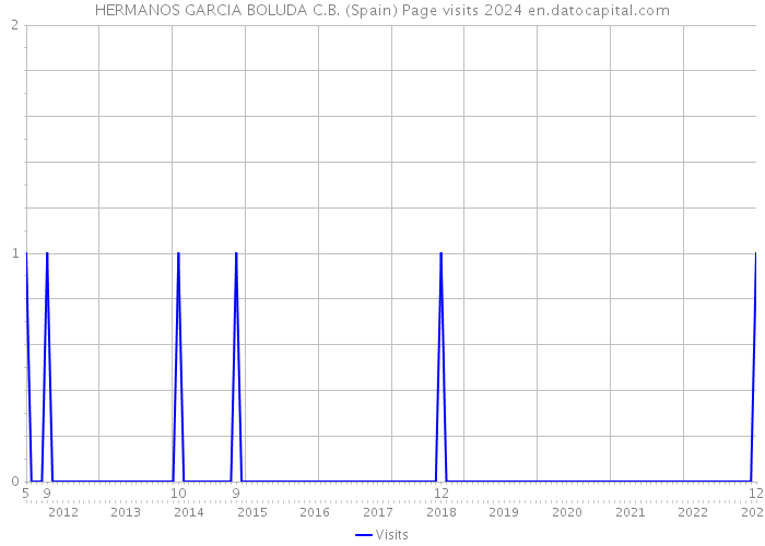 HERMANOS GARCIA BOLUDA C.B. (Spain) Page visits 2024 