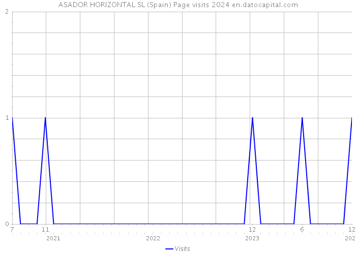 ASADOR HORIZONTAL SL (Spain) Page visits 2024 