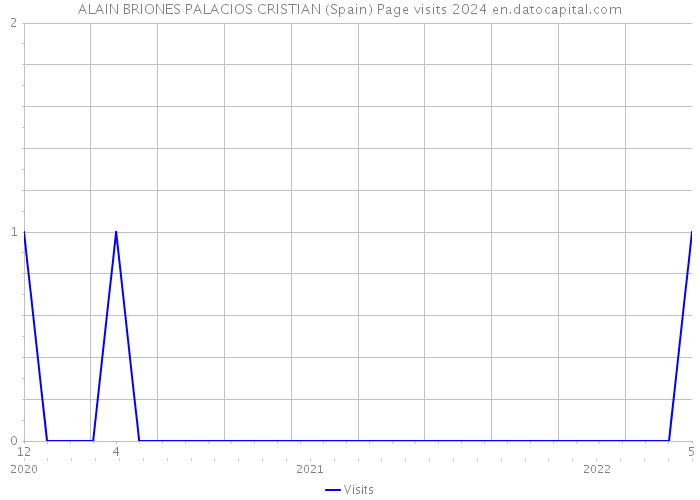 ALAIN BRIONES PALACIOS CRISTIAN (Spain) Page visits 2024 