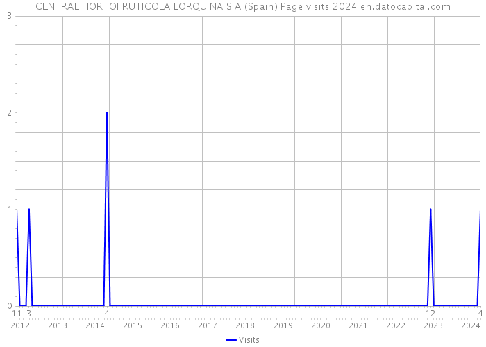 CENTRAL HORTOFRUTICOLA LORQUINA S A (Spain) Page visits 2024 