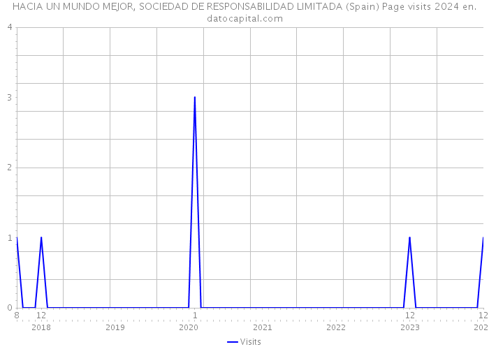 HACIA UN MUNDO MEJOR, SOCIEDAD DE RESPONSABILIDAD LIMITADA (Spain) Page visits 2024 