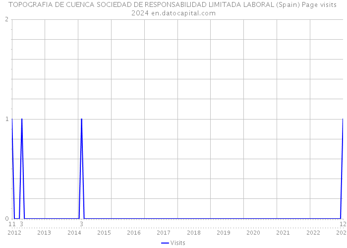 TOPOGRAFIA DE CUENCA SOCIEDAD DE RESPONSABILIDAD LIMITADA LABORAL (Spain) Page visits 2024 