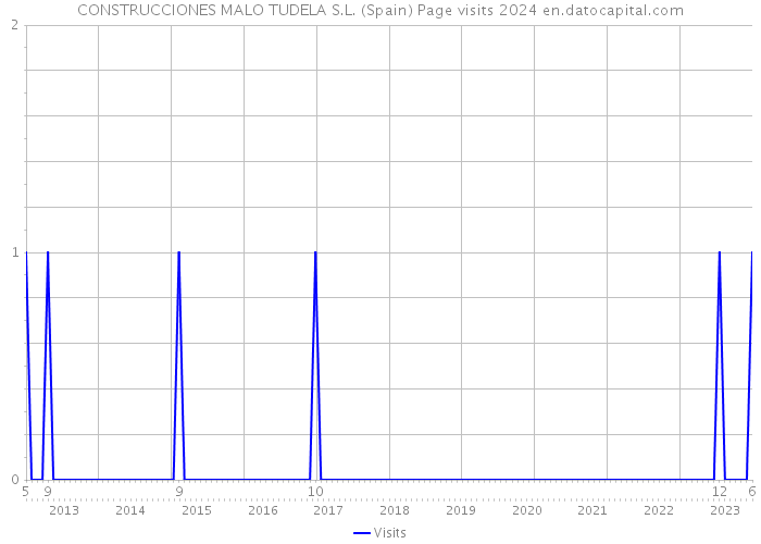 CONSTRUCCIONES MALO TUDELA S.L. (Spain) Page visits 2024 