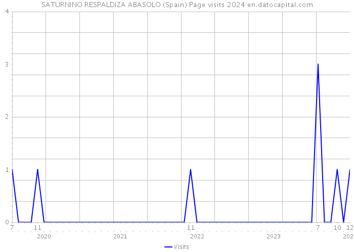 SATURNINO RESPALDIZA ABASOLO (Spain) Page visits 2024 