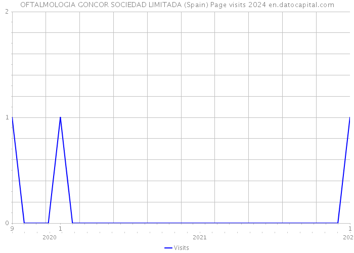 OFTALMOLOGIA GONCOR SOCIEDAD LIMITADA (Spain) Page visits 2024 