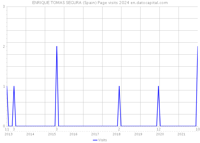 ENRIQUE TOMAS SEGURA (Spain) Page visits 2024 