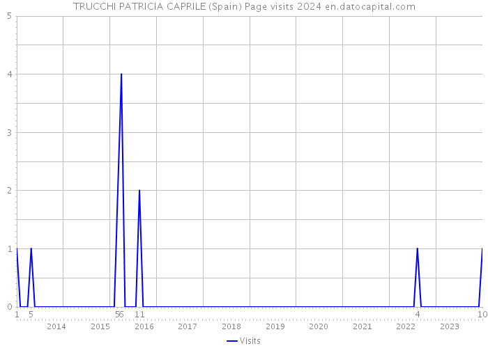 TRUCCHI PATRICIA CAPRILE (Spain) Page visits 2024 