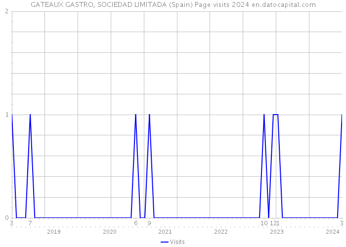 GATEAUX GASTRO, SOCIEDAD LIMITADA (Spain) Page visits 2024 