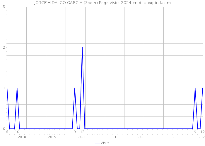 JORGE HIDALGO GARCIA (Spain) Page visits 2024 
