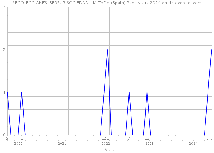 RECOLECCIONES IBERSUR SOCIEDAD LIMITADA (Spain) Page visits 2024 