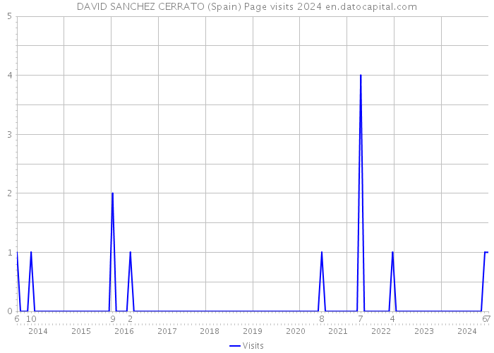 DAVID SANCHEZ CERRATO (Spain) Page visits 2024 