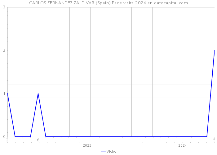 CARLOS FERNANDEZ ZALDIVAR (Spain) Page visits 2024 