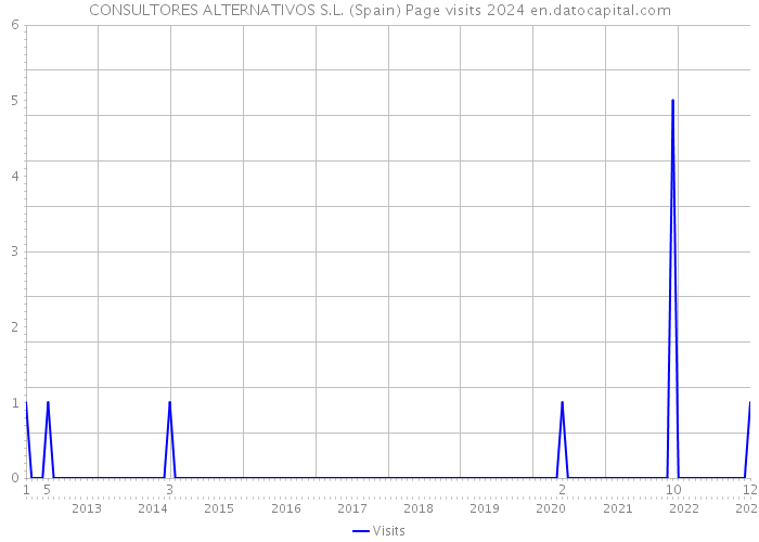 CONSULTORES ALTERNATIVOS S.L. (Spain) Page visits 2024 