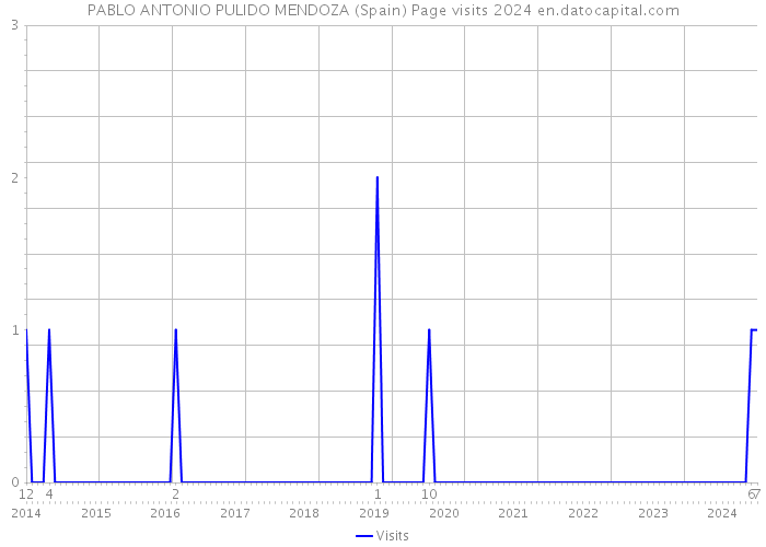 PABLO ANTONIO PULIDO MENDOZA (Spain) Page visits 2024 