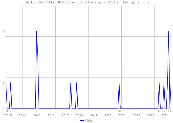 DANIEL DAVID PECHIR RIVERA (Spain) Page visits 2024 