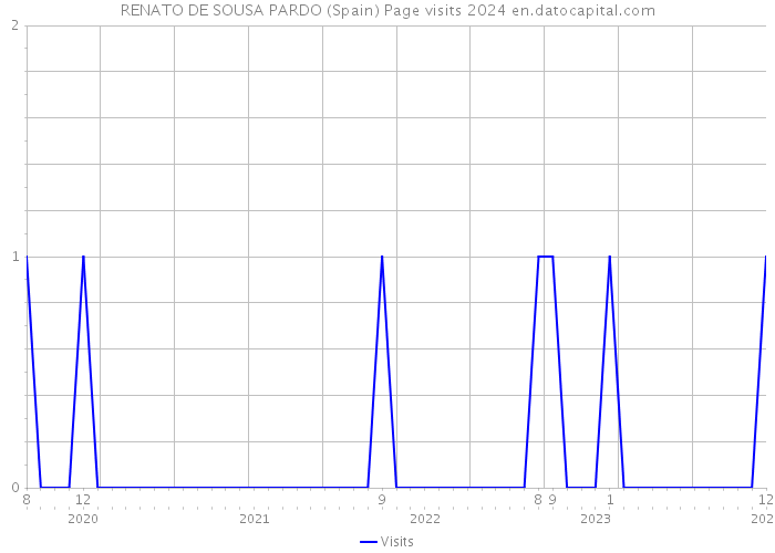RENATO DE SOUSA PARDO (Spain) Page visits 2024 