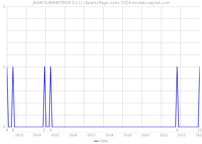 JAAM SUMINISTROS S.L.U. (Spain) Page visits 2024 