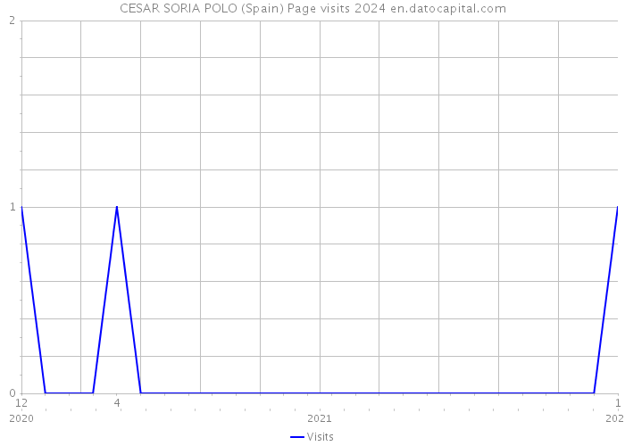 CESAR SORIA POLO (Spain) Page visits 2024 