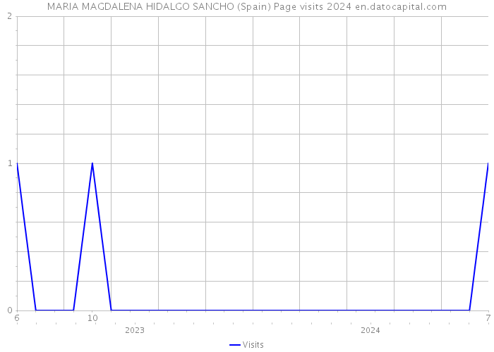 MARIA MAGDALENA HIDALGO SANCHO (Spain) Page visits 2024 