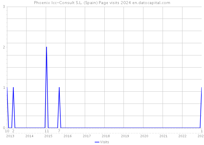 Phoenix Icc-Consult S.L. (Spain) Page visits 2024 