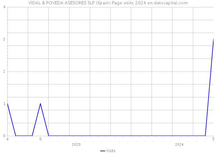 VIDAL & POVEDA ASESORES SLP (Spain) Page visits 2024 
