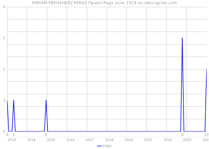 MIRIAM FERNANDEZ MIRAS (Spain) Page visits 2024 