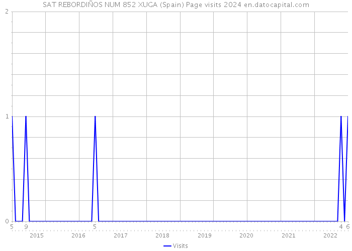 SAT REBORDIÑOS NUM 852 XUGA (Spain) Page visits 2024 