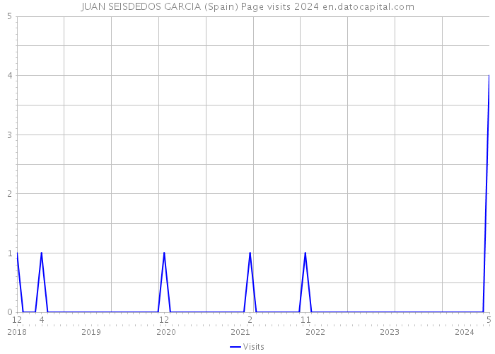 JUAN SEISDEDOS GARCIA (Spain) Page visits 2024 