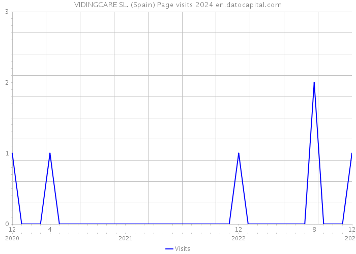 VIDINGCARE SL. (Spain) Page visits 2024 
