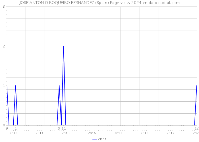 JOSE ANTONIO ROQUEIRO FERNANDEZ (Spain) Page visits 2024 