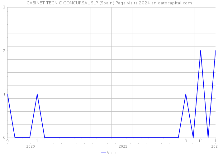 GABINET TECNIC CONCURSAL SLP (Spain) Page visits 2024 