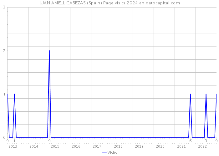 JUAN AMELL CABEZAS (Spain) Page visits 2024 