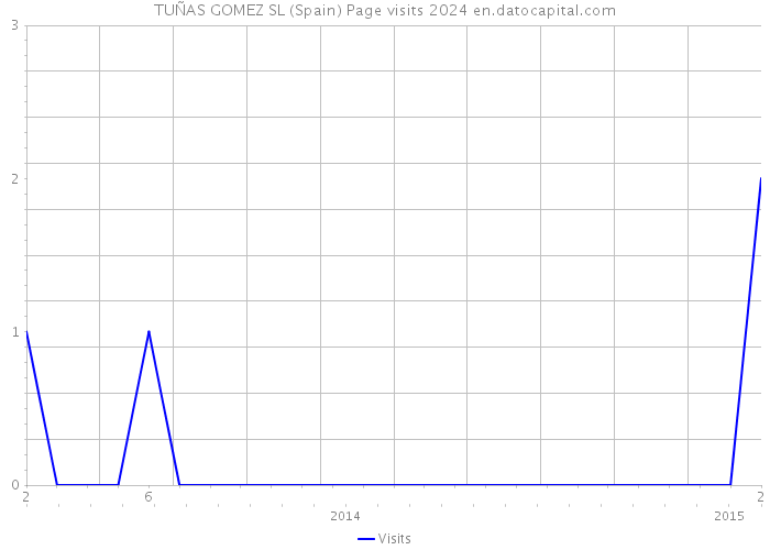 TUÑAS GOMEZ SL (Spain) Page visits 2024 