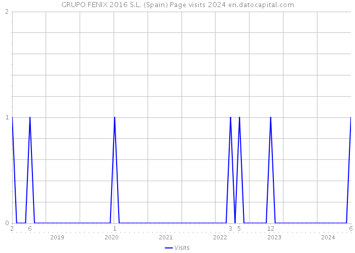 GRUPO FENIX 2016 S.L. (Spain) Page visits 2024 