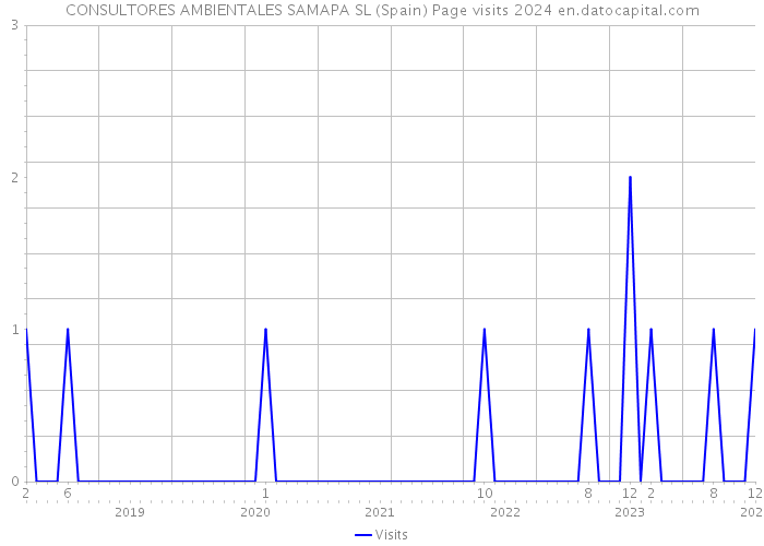 CONSULTORES AMBIENTALES SAMAPA SL (Spain) Page visits 2024 