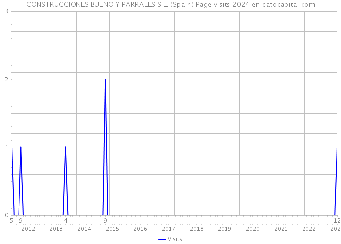 CONSTRUCCIONES BUENO Y PARRALES S.L. (Spain) Page visits 2024 