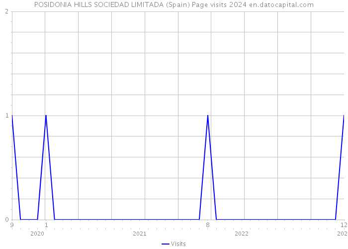 POSIDONIA HILLS SOCIEDAD LIMITADA (Spain) Page visits 2024 