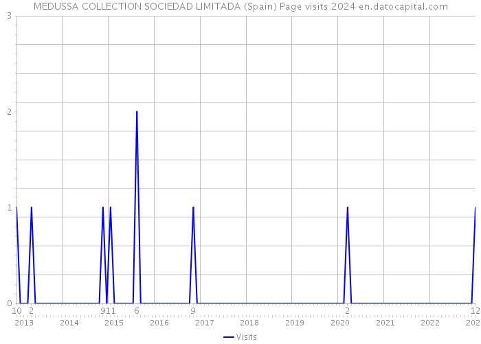 MEDUSSA COLLECTION SOCIEDAD LIMITADA (Spain) Page visits 2024 