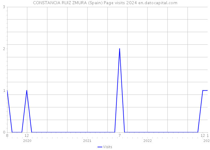 CONSTANCIA RUIZ ZMURA (Spain) Page visits 2024 