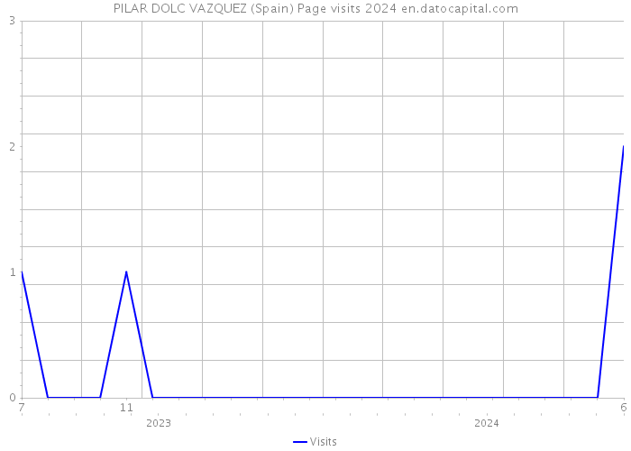 PILAR DOLC VAZQUEZ (Spain) Page visits 2024 