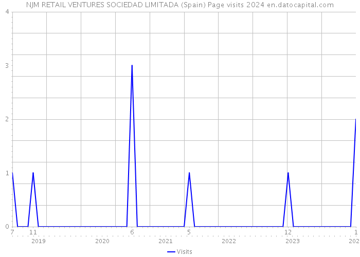 NJM RETAIL VENTURES SOCIEDAD LIMITADA (Spain) Page visits 2024 