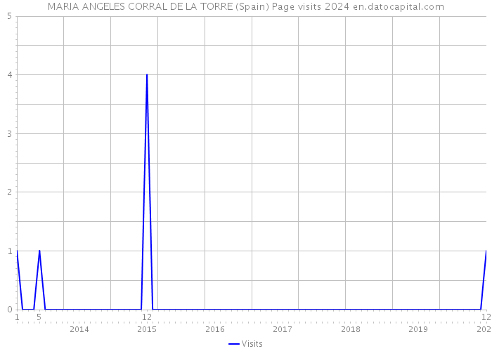MARIA ANGELES CORRAL DE LA TORRE (Spain) Page visits 2024 