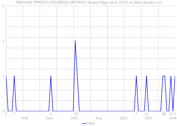 TEAN MULTIPRECIO SOCIEDAD LIMITADA (Spain) Page visits 2024 