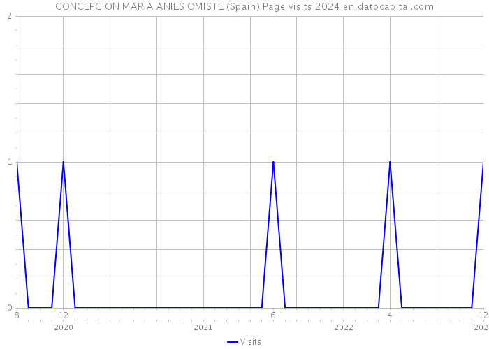 CONCEPCION MARIA ANIES OMISTE (Spain) Page visits 2024 